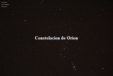 Orion Constellation S